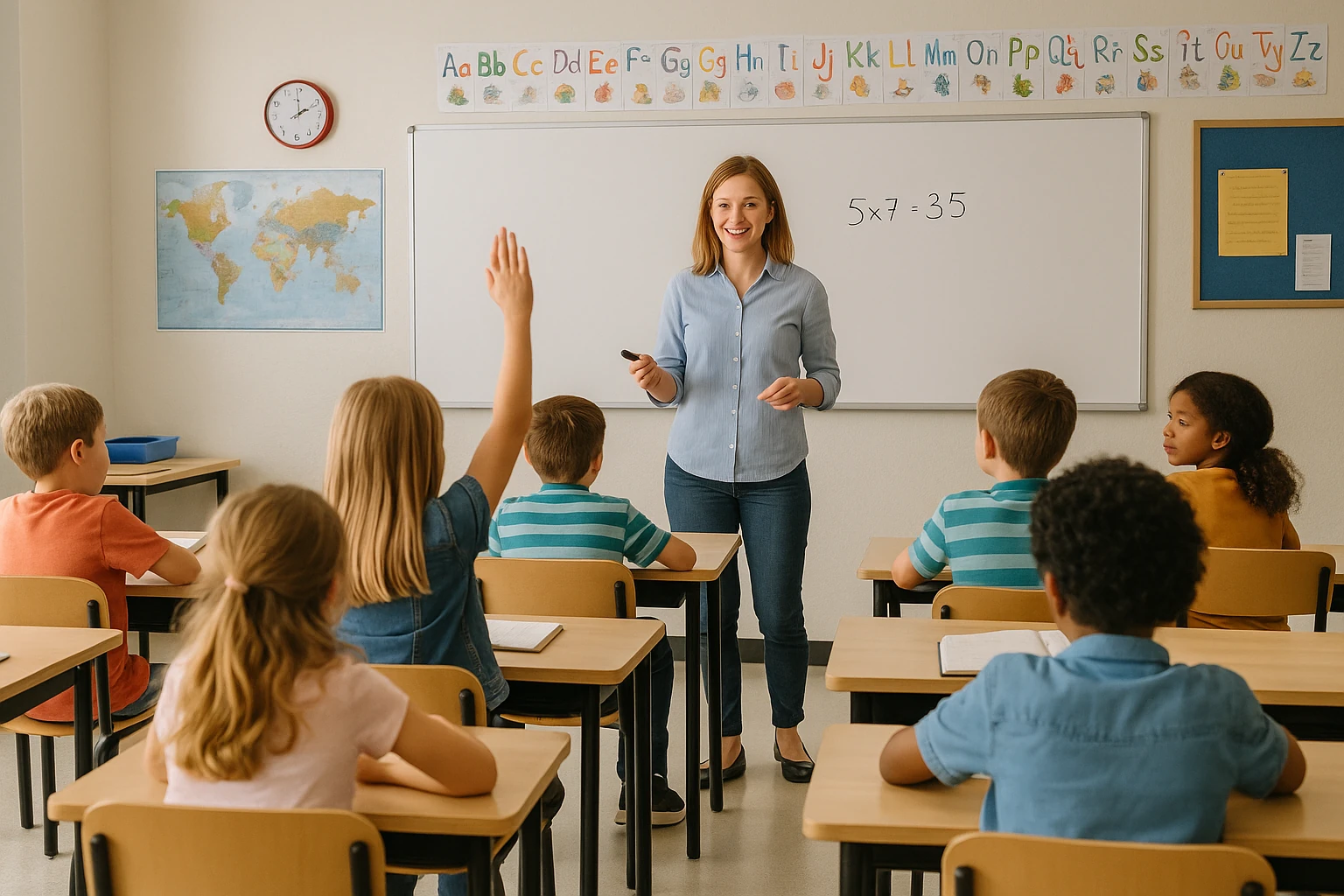 Full school classroom from successful digital marketing